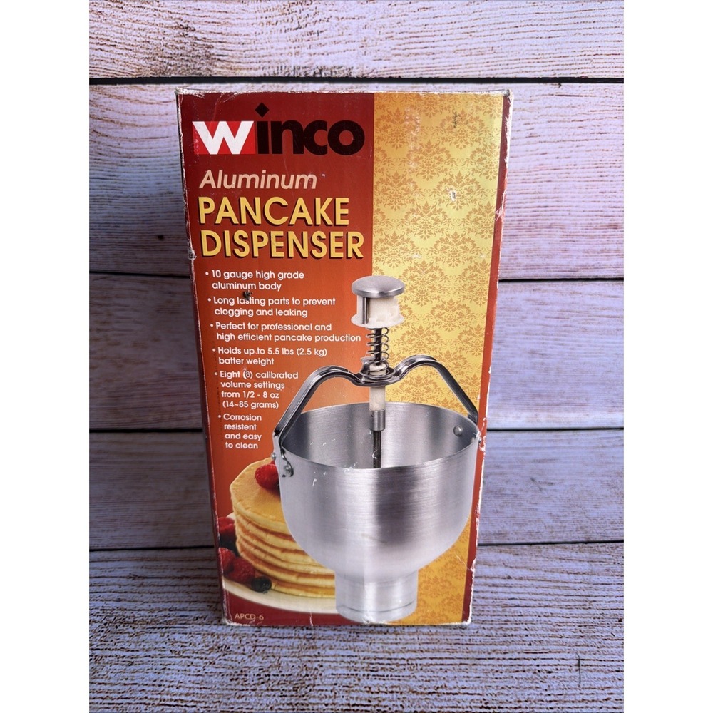 Winco APCD-6 Aluminum Pancake Waffle Batter Portioned Dispenser Commercial